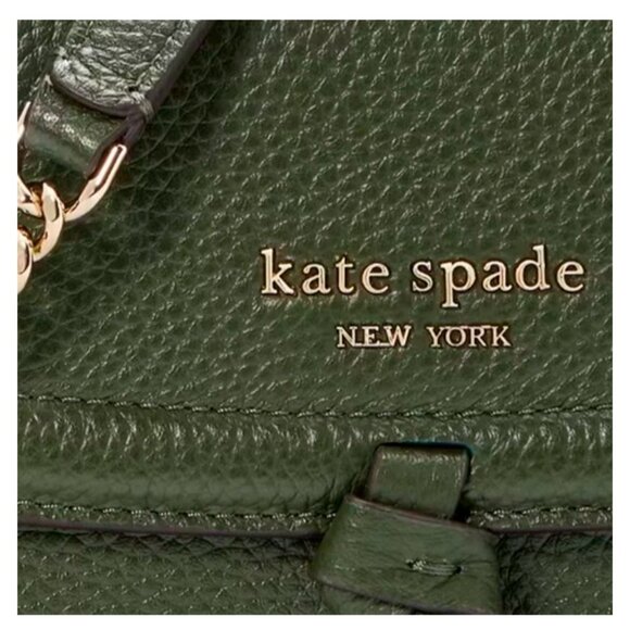 S Kate Spade Knott Flap Crossbody Bag Dark Green Leather Purse K6830 NWT $248 - Picture 11 of 11